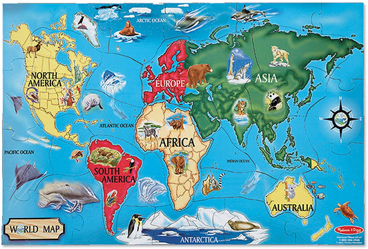 * World Map Floor Puzzle