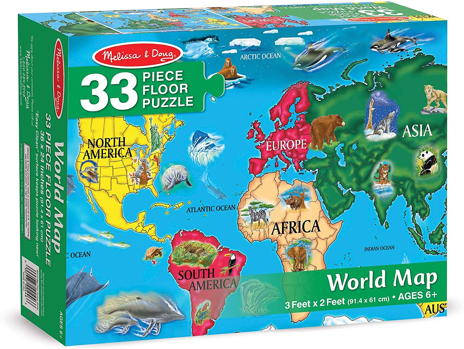 * World Map Floor Puzzle