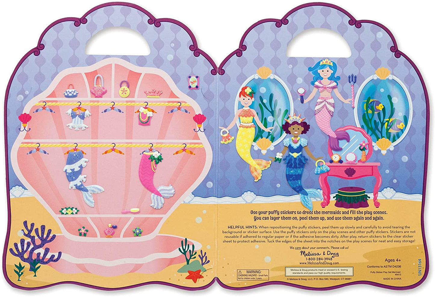 Puffy Sticker Mermaid