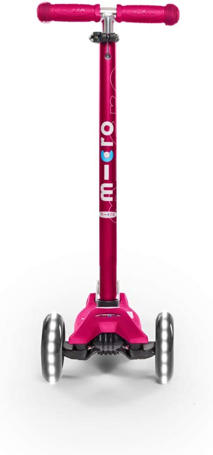 Maxi Deluxe Led Pink Scoo