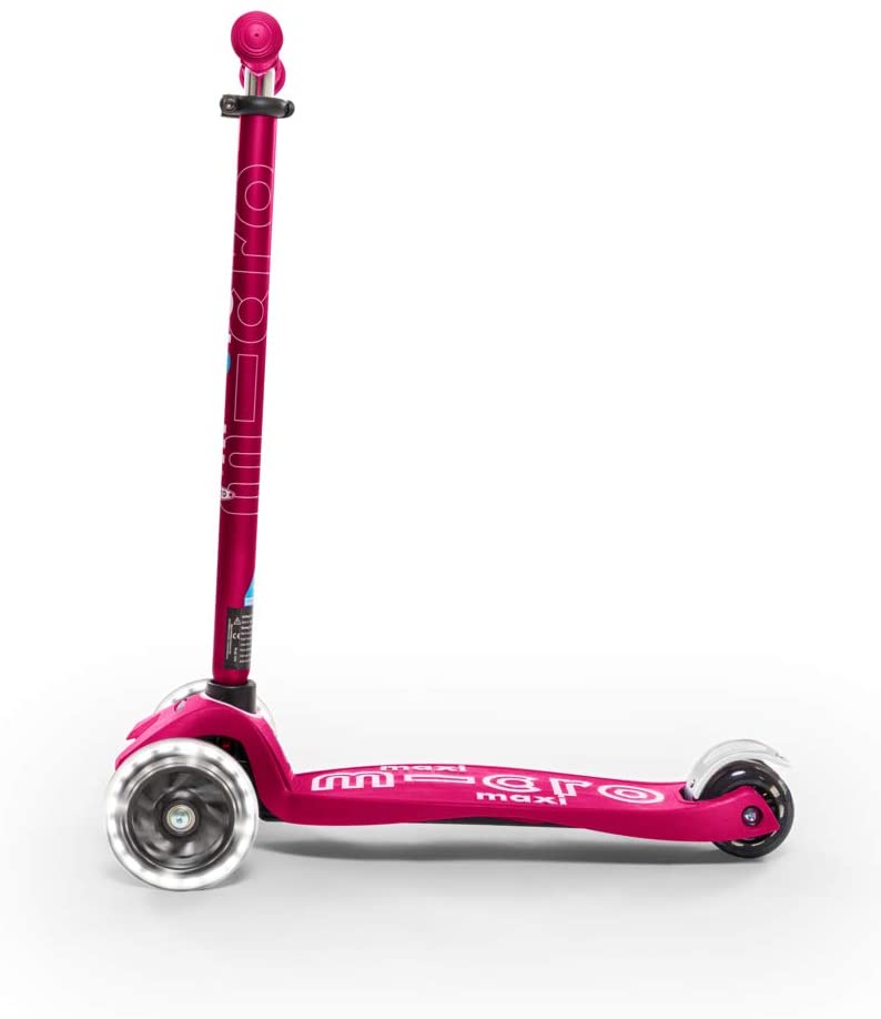 Maxi Deluxe Led Pink Scoo