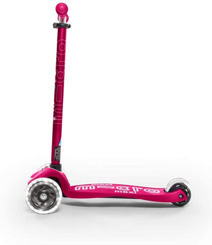 Maxi Deluxe Led Pink Scoo