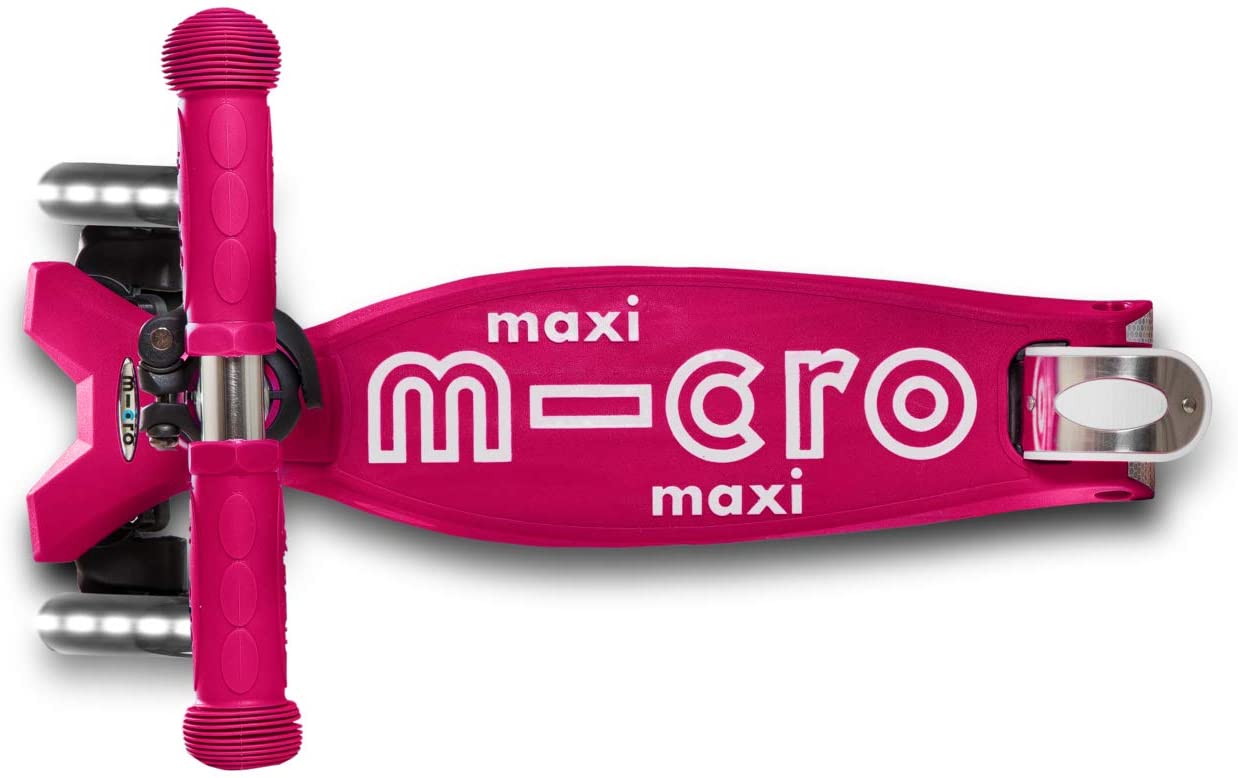 Maxi Deluxe Led Pink Scoo