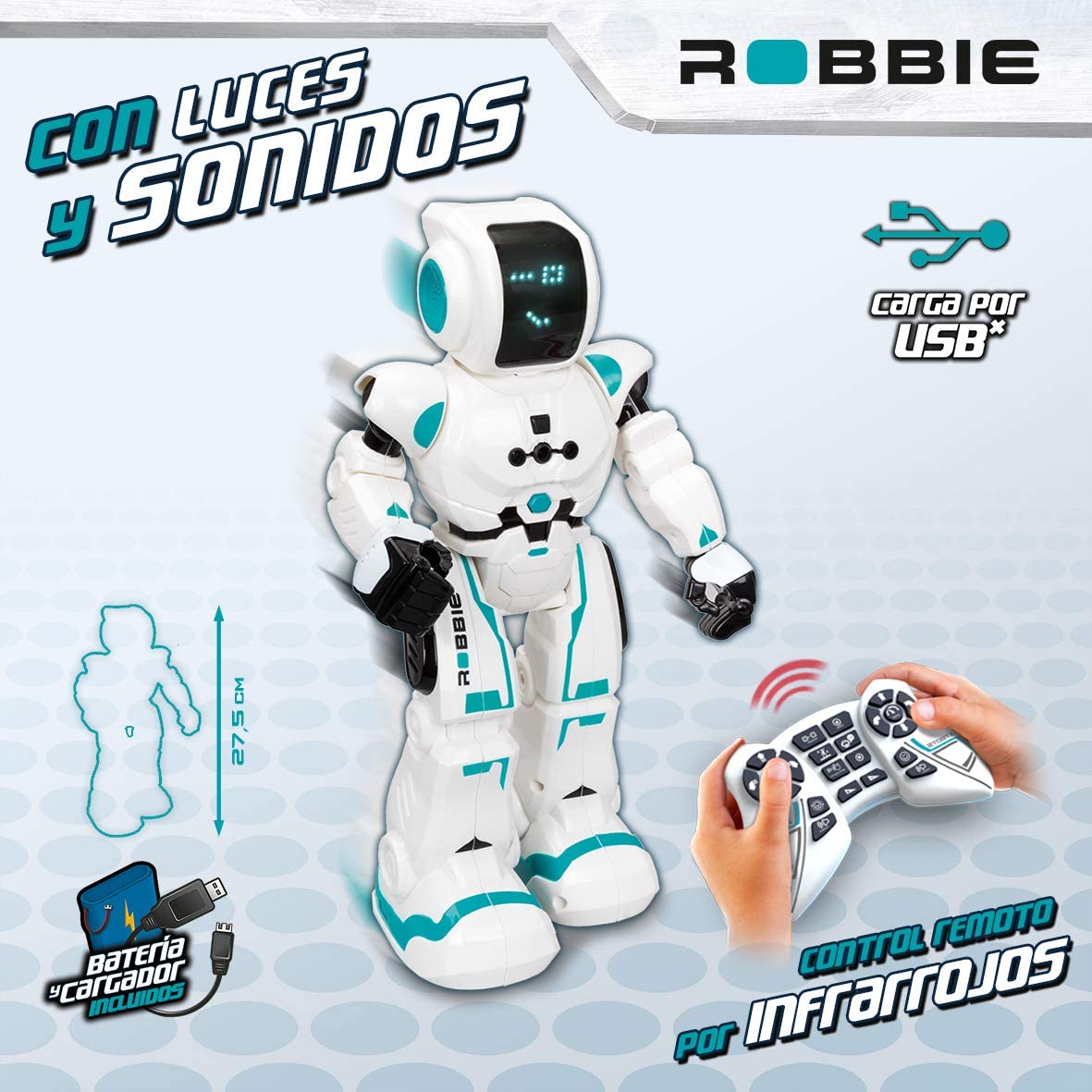 X Robbie Bot Hi Tech Blue