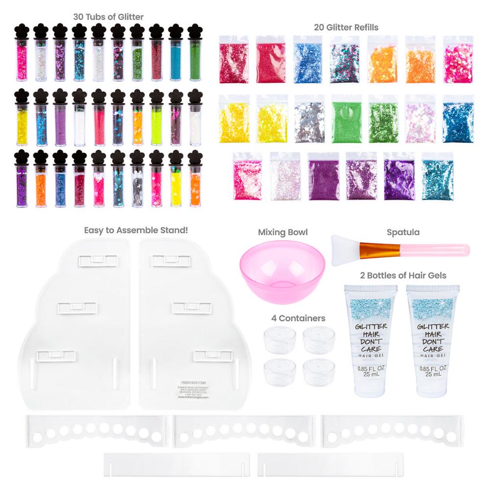 X Glitter Hair Gel Super
