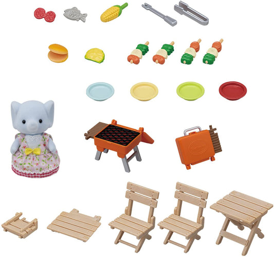 Bbq Picnic Elephant Girl