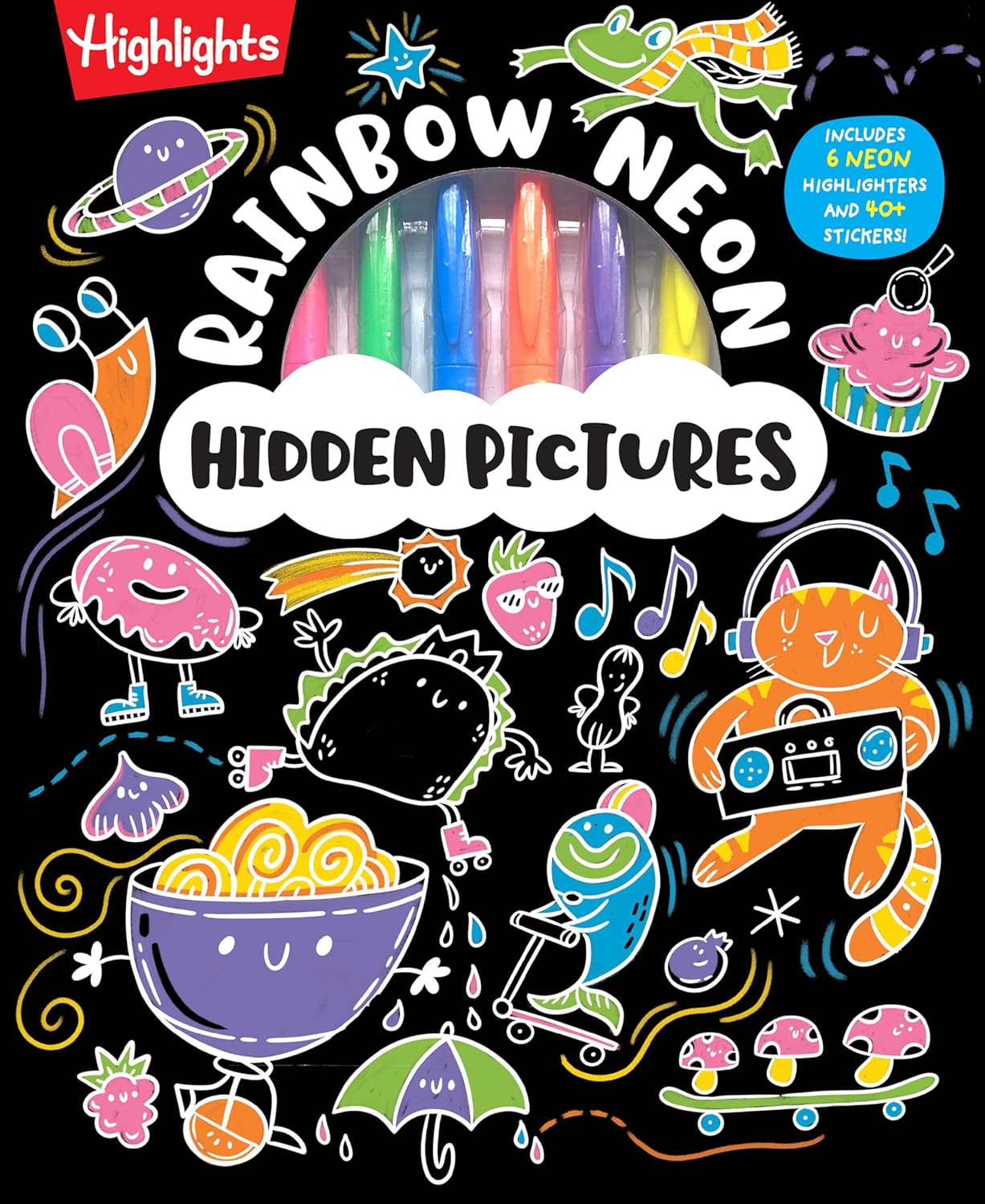 Rainbow Neon Hidden Pictu