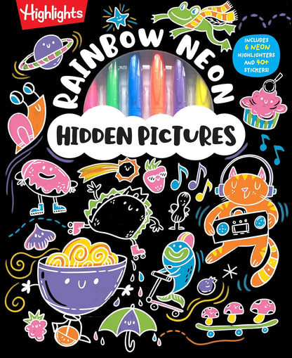 Rainbow Neon Hidden Pictu