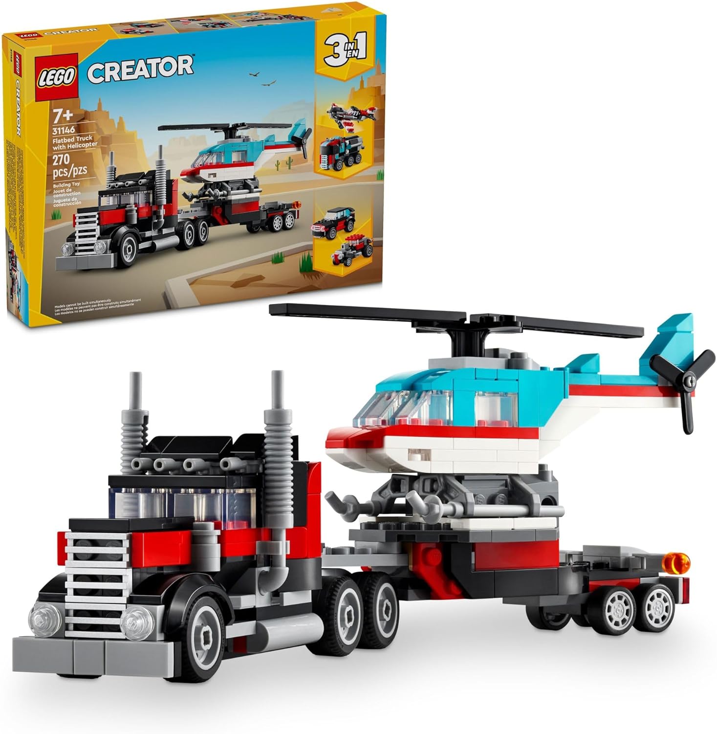 Flatbed Truck with Heli