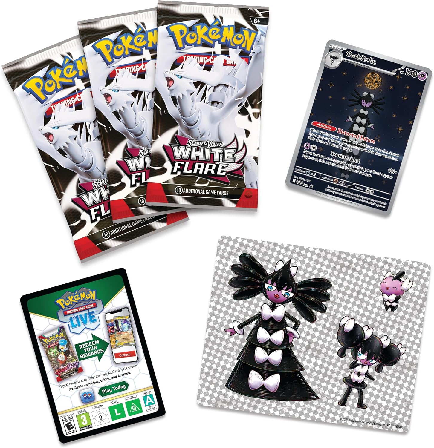Pokemon White Flare 3 Pk