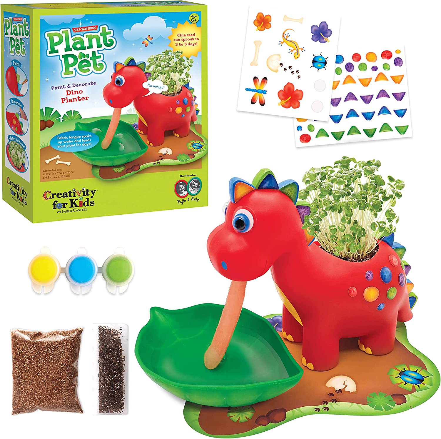 X Self-Watering Dinosaur
