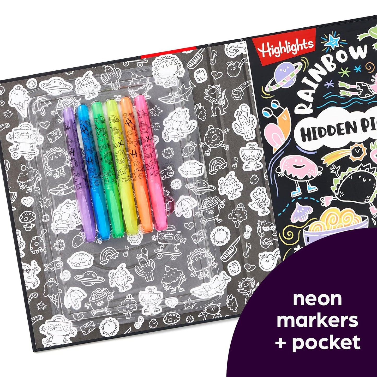 Rainbow Neon Hidden Pictu
