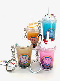 Boba Milk Drink Keychain