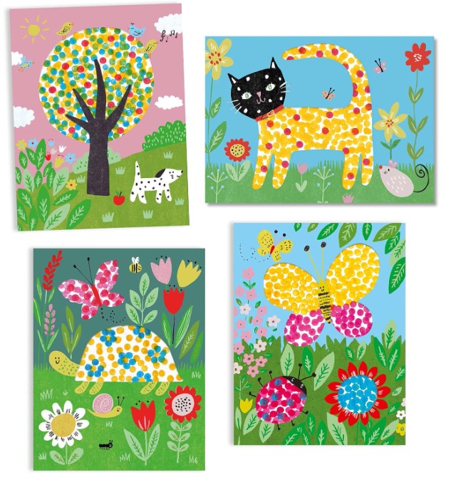 X Cat Painting Small Dot