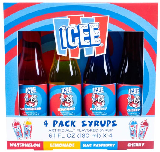 4pk Icee Syrup Fruit Set