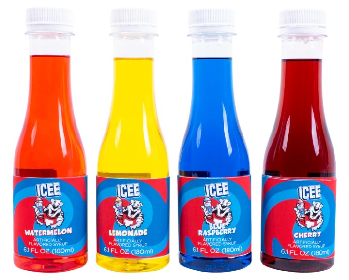 4pk Icee Syrup Fruit Set