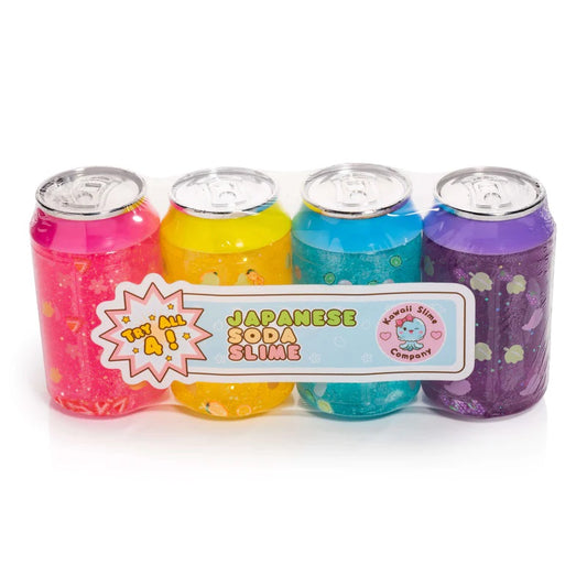 Kawaii Soda Slime 4 Pk