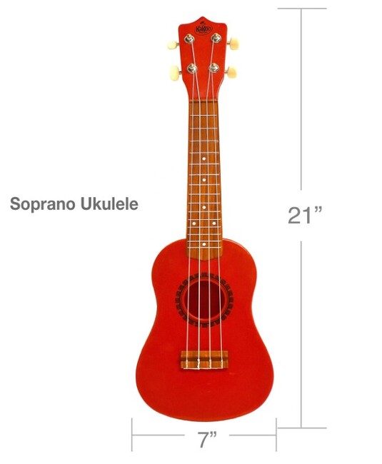 Kakooukulele Sunset Red