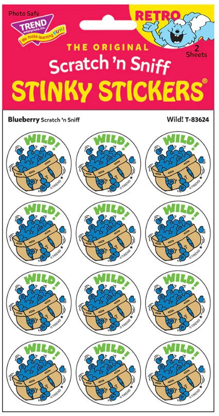 Wild! Blueberry Scratch 'n Sniff Stinky Stickers®