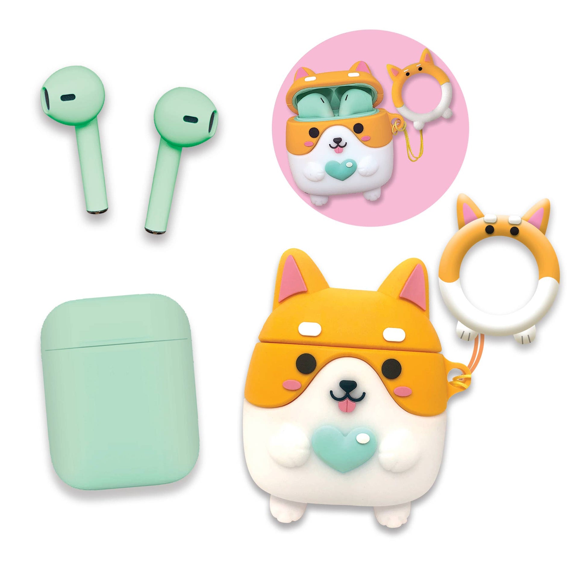 Mini Ear Buds Corgi Love