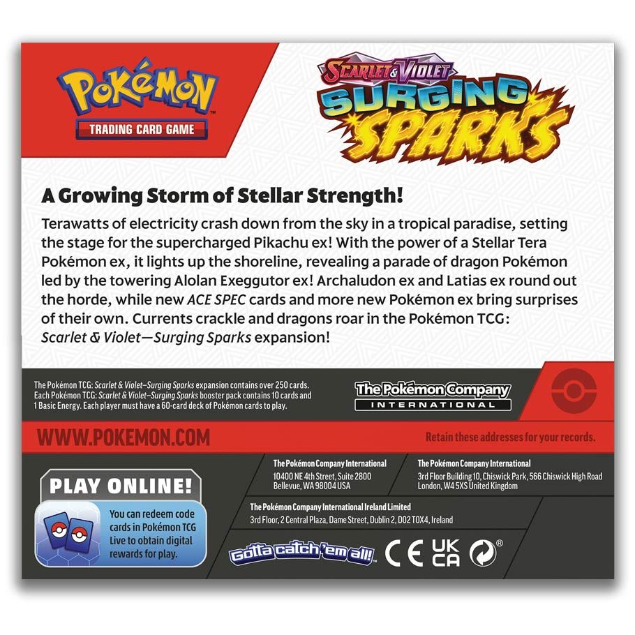 Pokemon Cards Surging Sparks